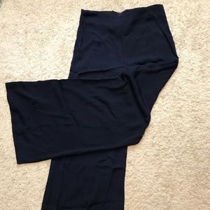 Navy High Waisted Wide Leg Pants NEW!
